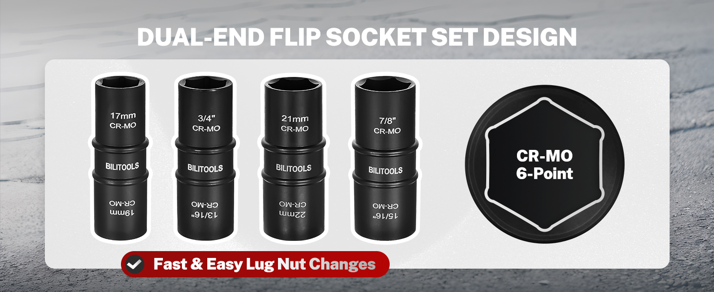 Thin Wall Lug Nut Socket Set