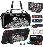 Gurgitat 9in1 Cool Ship Switch Case for Nintendo Switch Carrying Cases & Storage Accessories Bund...