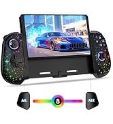 Moonag Switch Controllers Compatible with Nintendo Switch/OLED, Hall Effect One-Piece Controllers...