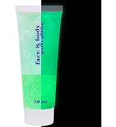 MEICOLY Neon Green Body Glitter,Luminous UV Black Light Face Glitter Gel,Glow in The Dark Glitter...
