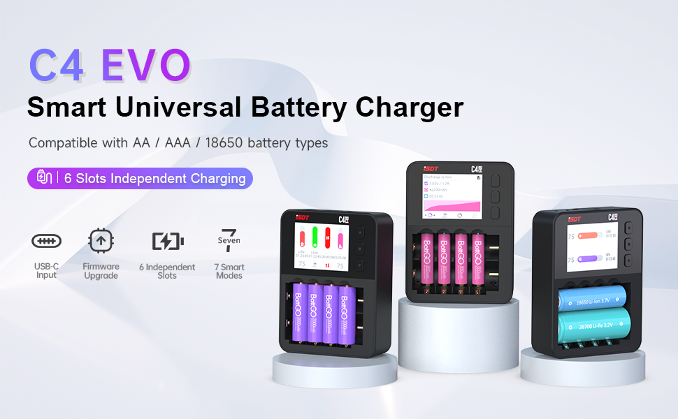 smart battery charger with lcd display
