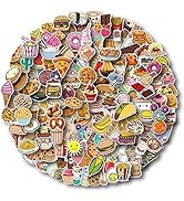 Cute Food Vinyl Stickers Pack for Water Bottles, Waterproof, Matte, 200 Pieces