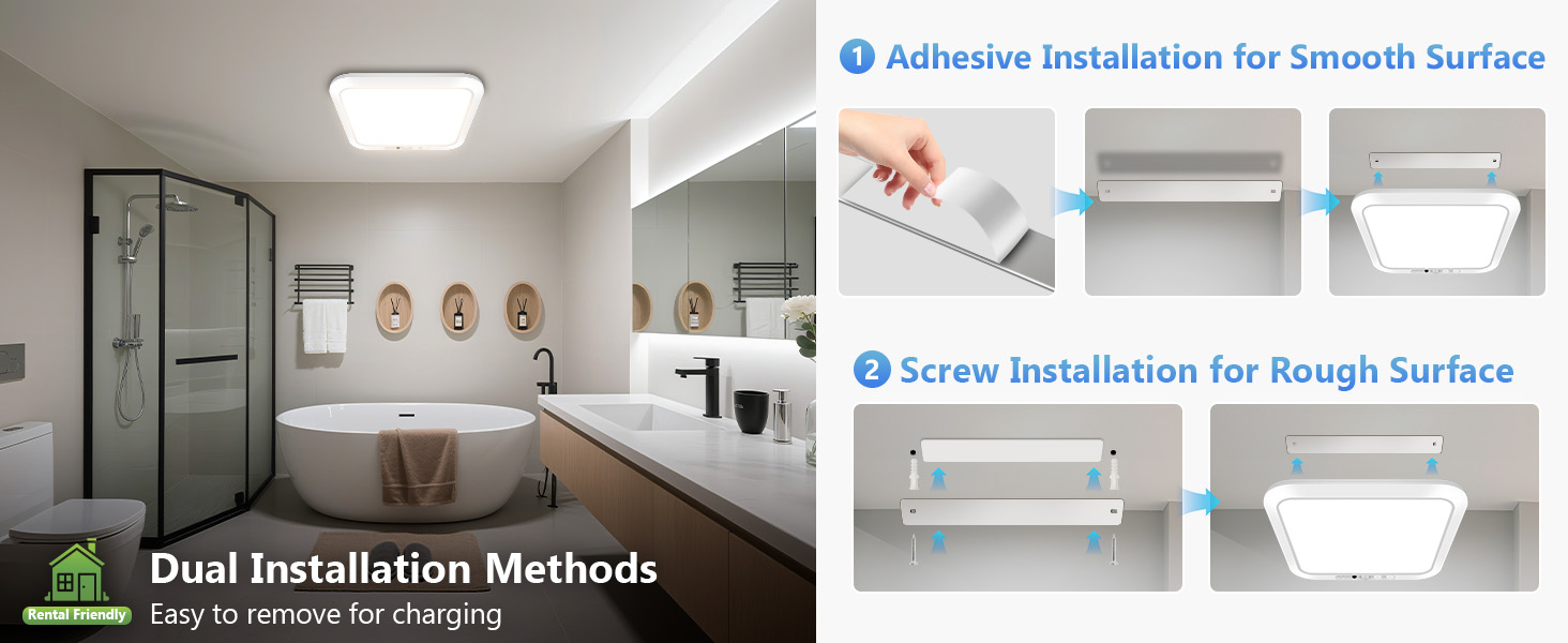 rechargeable ceiling light cordless