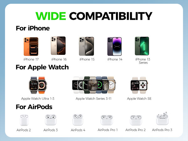 portable charger for iphone iwatch airpods
