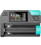Dlyfull Battery Tester, LCD Display Universal Battery Checker for Ni-MH, Ni-CD, Li-ion, Alkaline,...