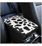 SuperKaKa Car Cow Print Armrest Cover, Auto Center Console Armrests Pad, Cars Interior Accessorie...