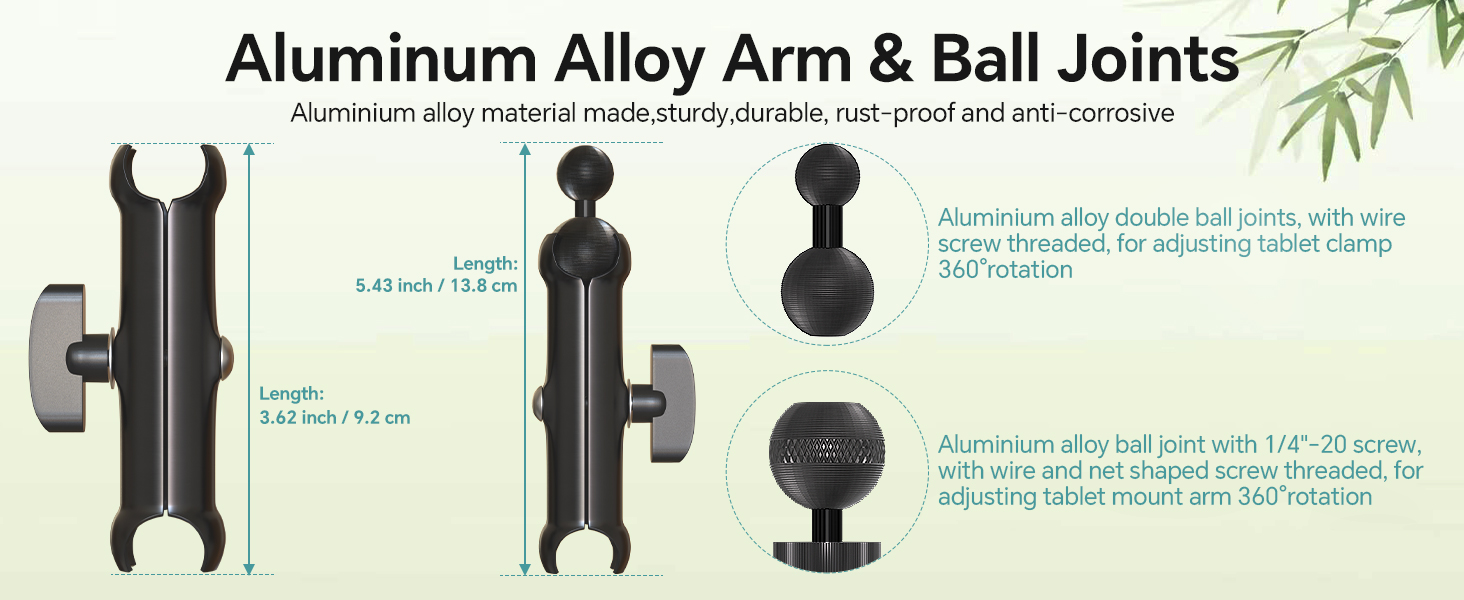 Aluminum Alloy Tablet Mount Arm