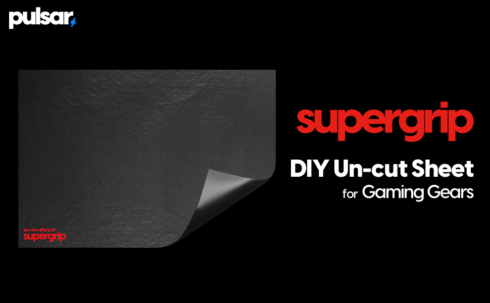 Pulsar Supergrip Un-cut eSports grade high performance sweat absorb grip tape
