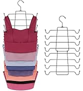 ZEDODIER Tank Tops Hangers,Bra Hanger 2 Pack Metal Space Saving Hanger Bra Tank Top Holder Closet...
