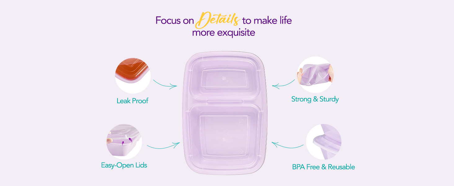 food prep containers with lids