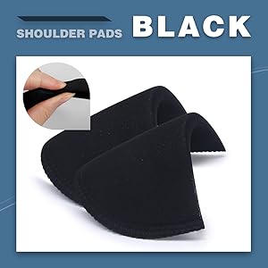 DJ001-Black shoulder pads