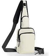 Keanoo Sling Bag, Crossbody Bag with Zipper Lock, RFID & Water Resistant for Women and Men Small ...