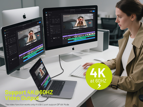 4K 60Hz USB C 3.2 Gen 2x2 Monitor Cable