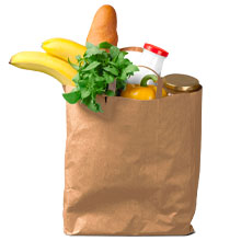 paper bags, value pack, bistro bag, kraft bag, 100 bags