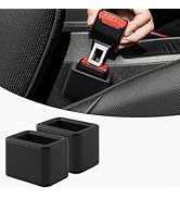 2 PCS Seat Belt Buckle Holder, Silicone Seatbelt Buckle Booster to Makes Receptacle Stand Upright...