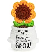 MBL Teacher Appreciation Gifts for Women - Thank You Sunflower Crochet Flower End of Year Back to...