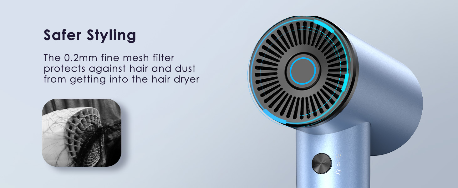 high speed ionic hair dryer fast drying blow dryer lightweight small travel hairdryer for women