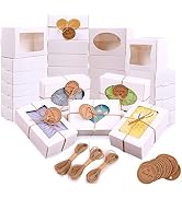 Moukiween 32 PCS White Soap Boxes for Homemade Soap, 3.54 X 2.36 X 1.18 Inch Soap Packaging Gift ...