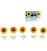 BWESOO 5Pcs Sunflower,Ornaments for Car,Car Accessories,Creative Rocking Ornament,Sunflower Dashb...