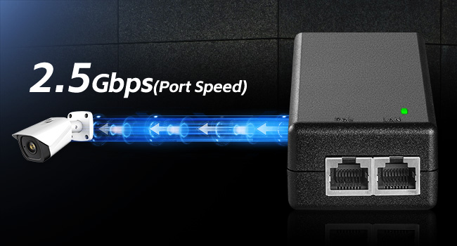 2.5G 30W PoE Injector