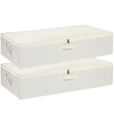 YheenLf Under the Bed Storage Bins, Closet Organizers with Reinforced Handles for Blanket, Sheets...