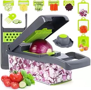 Multi-functional vegetable chopper and slicer set