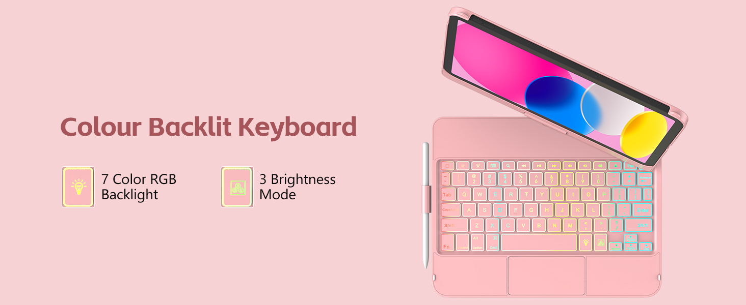 ipad a16 case with keyboard,ipad 10th generation case with keyboard,a16 ipad case with keyboard