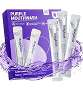 BodyAccel Purple Mouthwash for Teeth Whitening, Color Correcting Whitening Mouthwash with 20 Port...