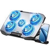 AIMIUZI Laptop Cooling Pad,Gaming Laptop Cooler with 5 Quiet Fans for 12-15.6 Inch,Laptop Cooling...