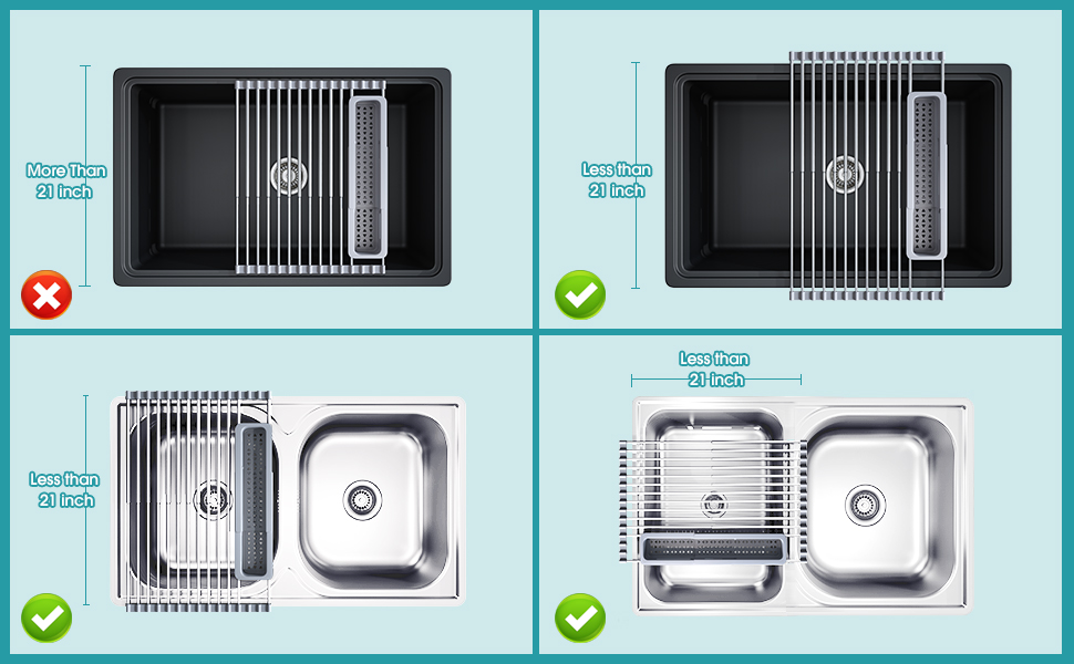 over sink dish drying rack,escurridor para fregadero,drying mat for kitchen sink,kitchen storage