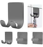 CGBE 4 Packs Shower Hooks for Inside Shower, Self Adhesive Shaver Holder Hanger Hooks for Bathroo...