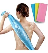 ARCH&M Exfoliating Washcloth Body Scrubber Back Scrubber for Shower Japanese Beauty Washcloth Bat...