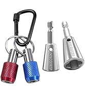 MXCOIRTP 2PCS Wire Twister Tool for Drill with Bit Holders Keychain Kit, 1/4" Hex Shank Drill Wir...