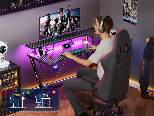 gaming desk wood gaming desk with monitor stand corner desk gaming gaming desk with shelf