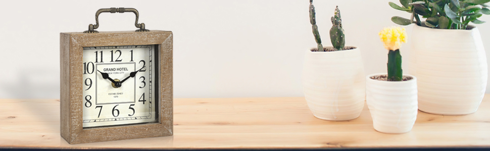 shelf desk clock