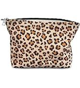 STARDW Leopard Makeup Bag Organizer Cosmetic Bags for Women and Girls,Travel Toiletry Bag Large C...