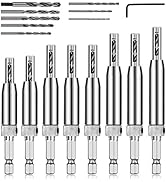 COMOWARE 17pcs VIX Bits Self Centering Drill Bit Set, 1/4" Hex Shank Self Centering Hinge Drill B...