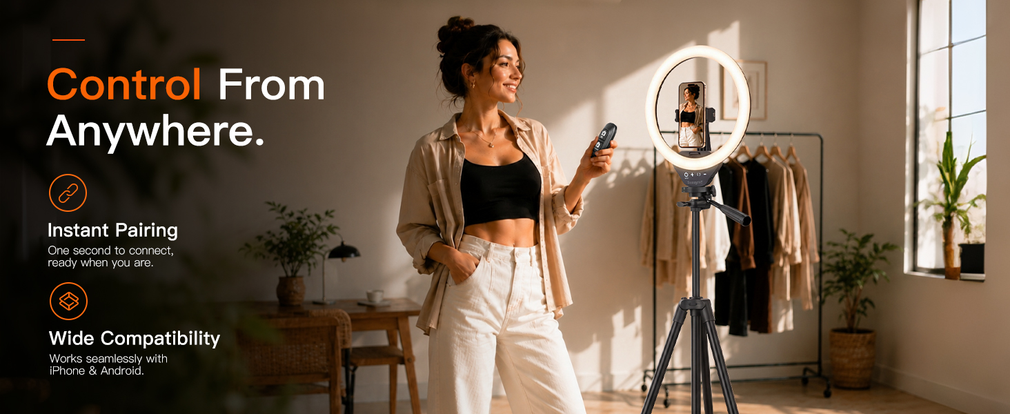LED Ring Light with Remote