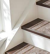 BEQHAUSE Stair Treads for Wooden Steps Non-Slip Indoor Stair Runner Washable Carpet for Stairs Se...