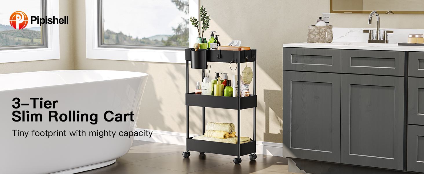 Pipishell Rolling Storage Cart | The Perfect Solution for Organization