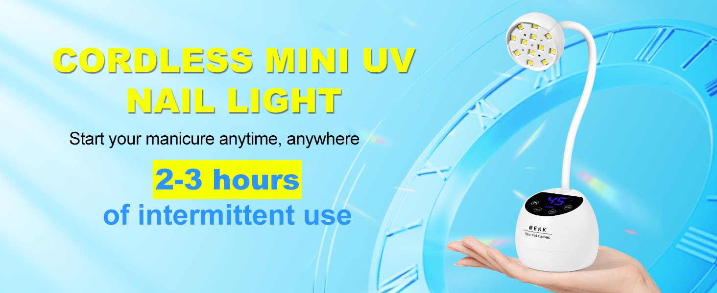 cordless gel nail light