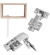 Soft Close 90 Degree Corner Hinges for Frameless Cabinets, 2 Pack Detachable Blind Corner Hinges,...
