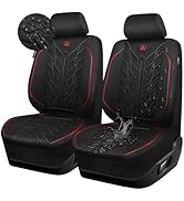 CAR PASS Waterproof Car Seat Covers Front Seats,Neoprene Seat Covers 3D Tyre Embossed,All-Weather...