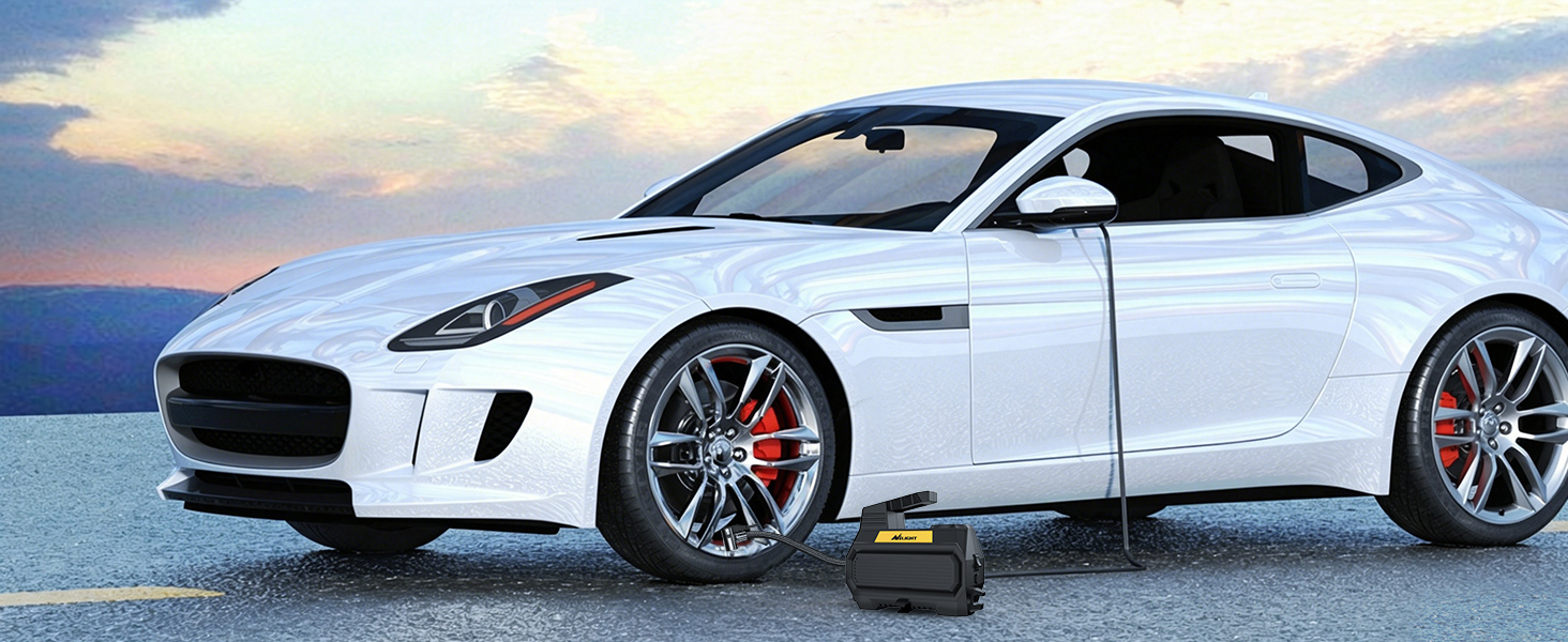 Nilight portable tire inflator with digital pressure gauge