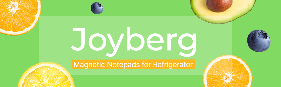 joyberg 9 Pack Magnetic Notepads for Refrigerator