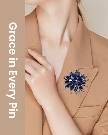 brooch pins for women fashion blue brooch vintage brooch designer brooches for women crystal brooch