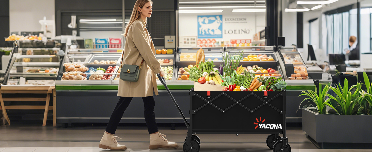 grocery cart on wheel