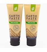 Redmond Earthpaste w/Silver – Natural Non-Fluoride Toothpaste, 4 Ounce Tube 2 Pack (Sweet Spearmint)