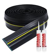 Storystore Universal Garage Bottom Threshold Seal Strip with Adhesives 16ft,Rubber Seal for Garag...