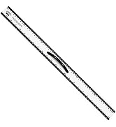 LEARNING ADVANTAGE Magnetic Ruler, 24in - Dry Erase Straight Edge - Jumbo Teaching Tool for White...